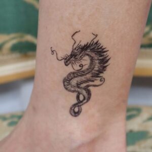 Drawn Oriental Dragon