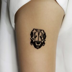 Rabbit Skull Temporary Tattoo
