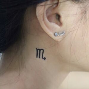 Scorpio Zodiac Temporary Tattoo