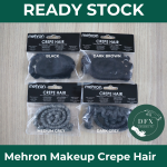 Mehron Makeup Crepe Hair - Medium Grey 1 Piece
