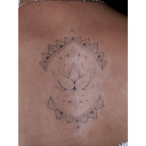 Lotus Mandala Floral Temporary Tattoo
