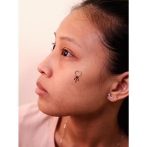 Mini Heartlipop Temporary Tattoo