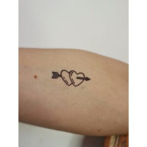 Cupid Soulmate Heart Temporary Tattoo