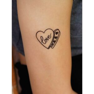 Love Chocolate Box Temporary Tattoo