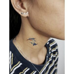 Colorful Koi Temporary Tattoo