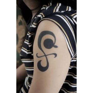 Mikanpinwheel Temporary Tattoo