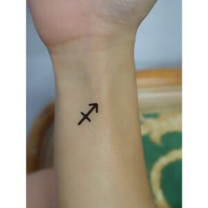Sagittarius Zodiac Temporary Tattoo