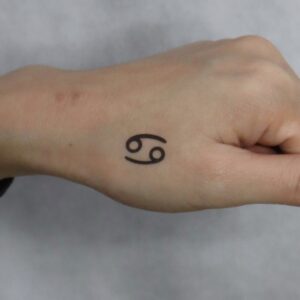 Cancer Zodiac Temporary Tattoo