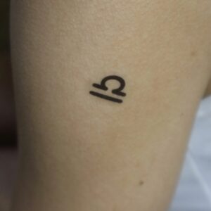 Libra Zodiac Temporary Tattoo