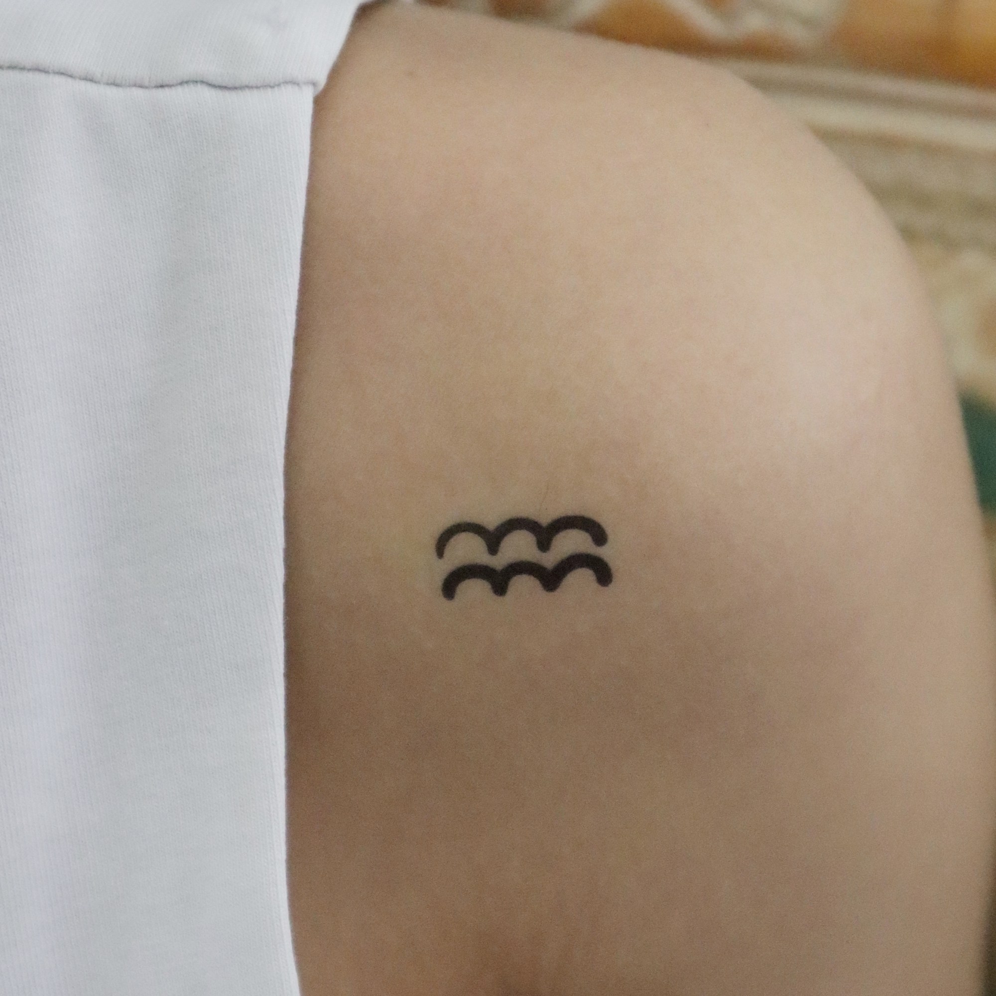 Aquarius Zodiac Temporary Tattoo
