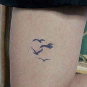 Flock Temporary Tattoo