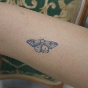 Four Eyed Moth Temporary Tattoo
