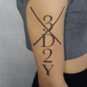 Luffy 3D2Y Arm Temporary Tattoo – One Piece Anime