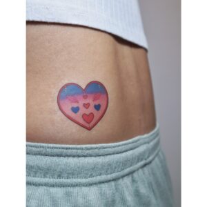 Kawaii Magic Heart Temporary Tattoo