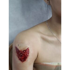 Open Wound Silicone Prosthetic – SFX & Cosplay (7 Skin Tones)