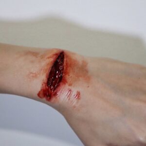 Stab Wound Silicone Prosthetic – SFX & Cosplay (7 Skin Tones)