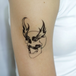 Fiery Eyes Skull