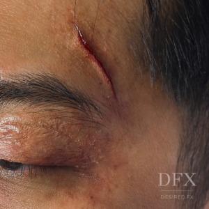 Facial Scarring Silicone Prosthetic (3.3 x 1 cm) โ SFX & Cosplay (7 Skin Tones)