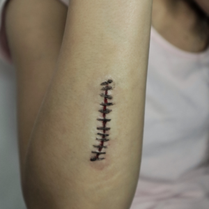 Stitch Scar Silicone Prosthetic – SFX & Cosplay (7 Skin Tones)
