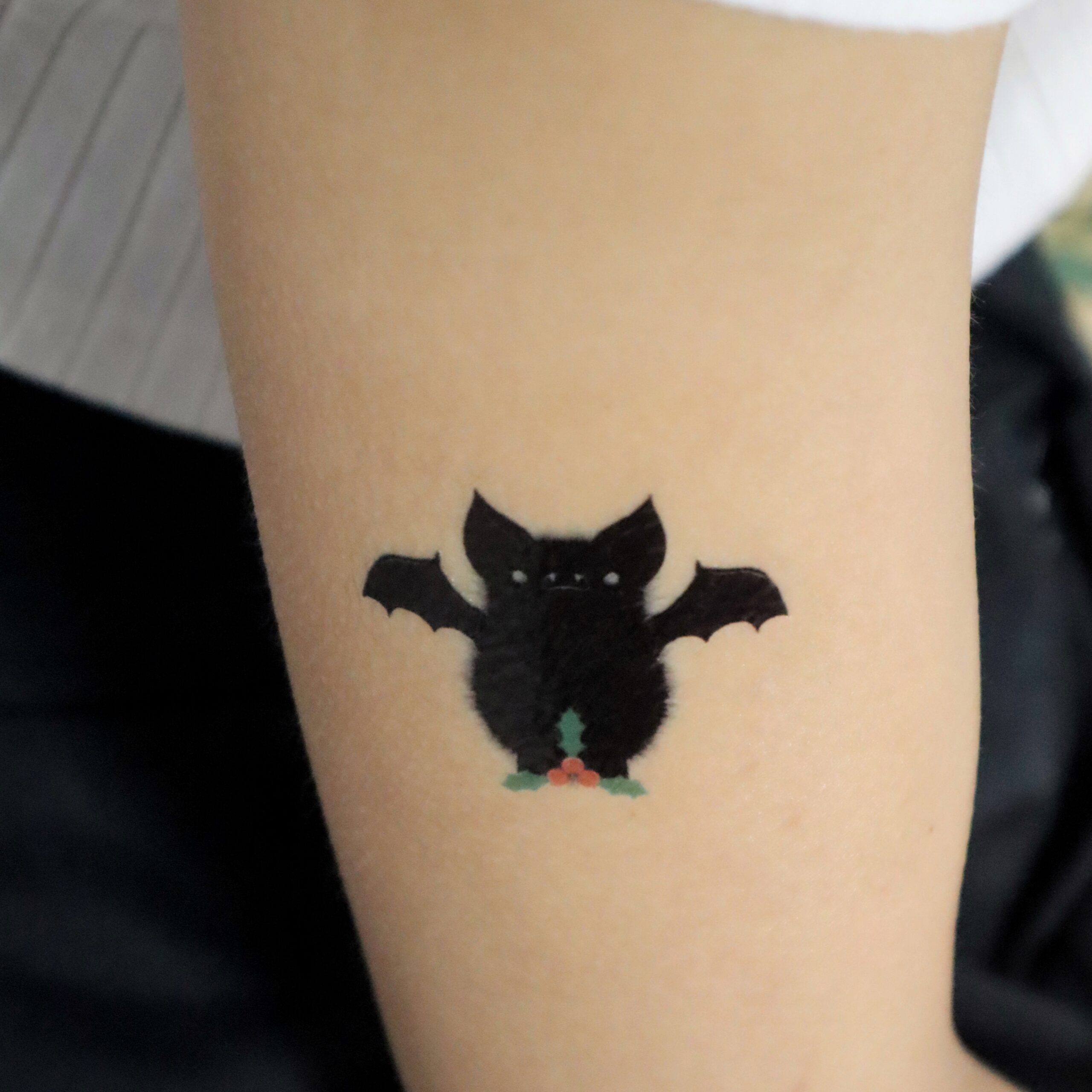 Christmas Bat Temporary Tattoo - Image 4