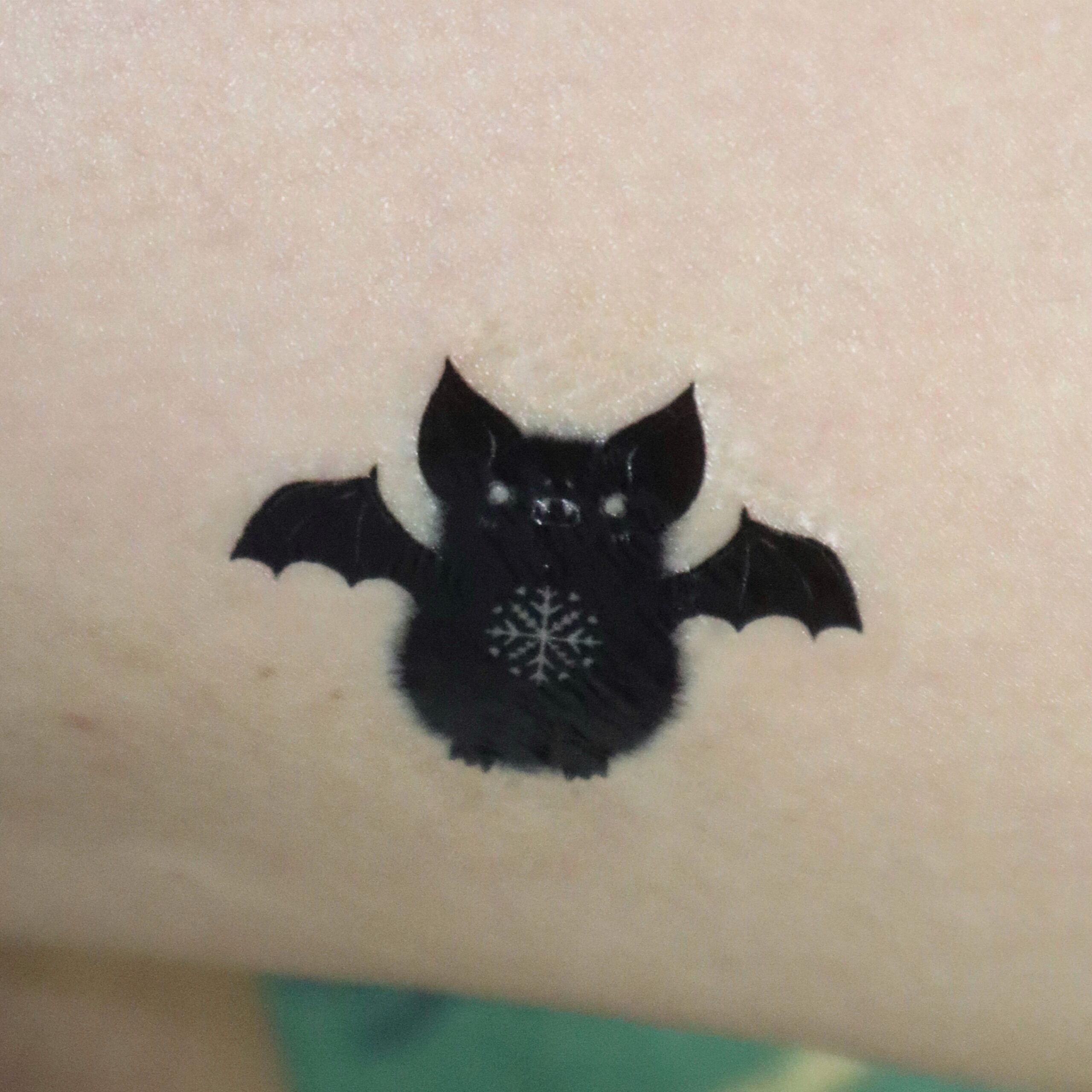 Christmas Bat Temporary Tattoo - Image 5